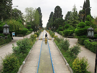 Iranian gardens - bagh-e Chehelsotone Ashraf (Divankhane) - Mazandaran