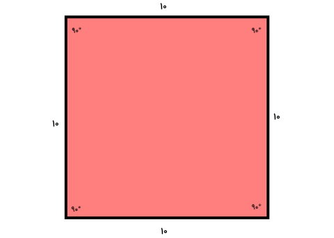 مربعی به ضلع 10